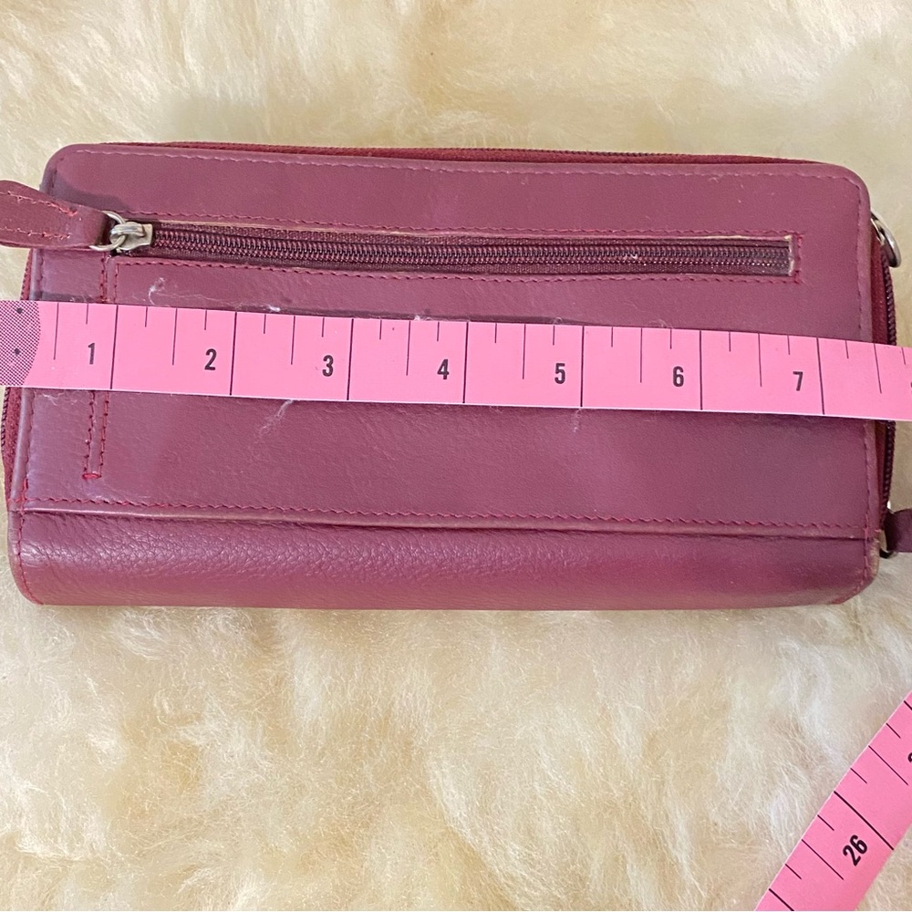 Great American Leather Works Burgundy Multi-Slot Wallet - Picture 2 of 14